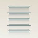 Clear Tempered Glass Shelf Panel Storage Sheet Shelving Display