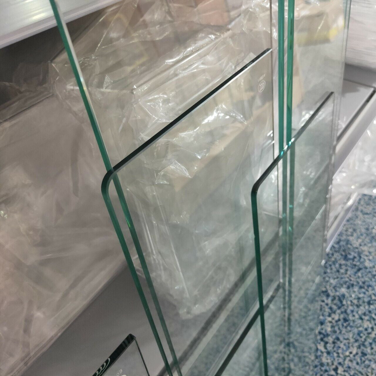 Clear Tempered Glass Shelf Panel Storage Sheet Shelving Display
