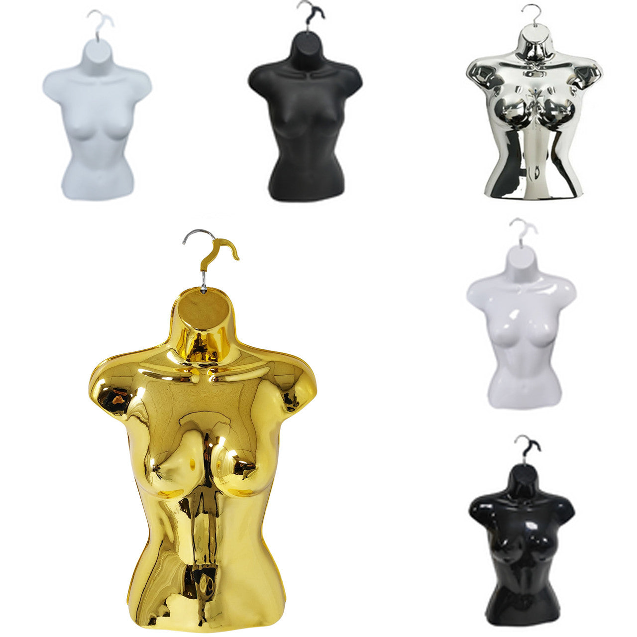 High Quality Half Hanging Female Mannequin Torso Body Form Display Bust