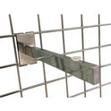 Glass Shelf Brackets (Pair) For Grid Mesh Shop Fittings Heavy Duty In Chrome