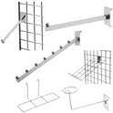 Grid Mesh Chrome Retail Shop Display Panel Accessory/ Accessories