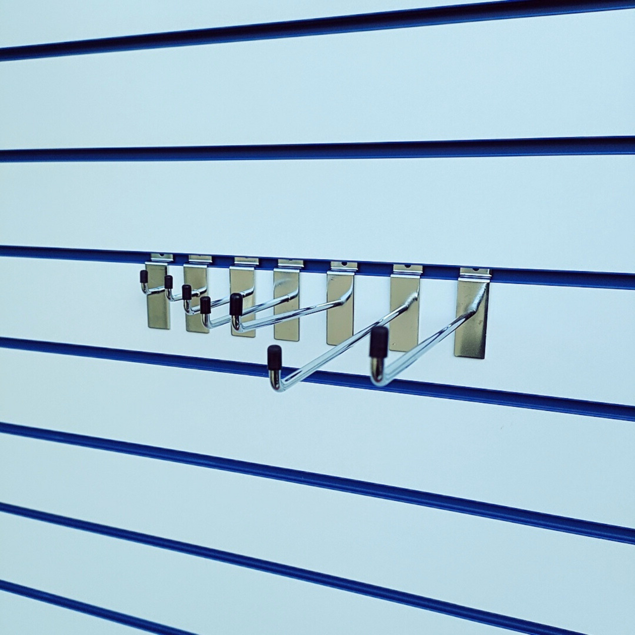 100x Slatwall Hooks Accessory Single Prong Shop Display 1" 2" 4" 6" 8" 10" 12"