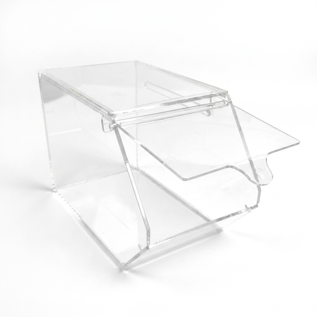 Clear Acrylic Pick N Mix Sweet Dispenser Display Bin – Candy Holder for Unwrapped Sweets