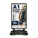 A1 & A2 Black Waterbase Pavement Sign – Outdoor Poster Stand