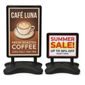 A1 & A2 Black Waterbase Pavement Sign – Outdoor Poster Stand