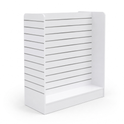 White H Shape Slatwall Gondola With Aluminium Inserts – 4.32m²