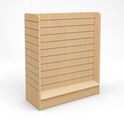 Maple H Shape Slatwall Gondola Display With Aluminium Inserts 4.32m²