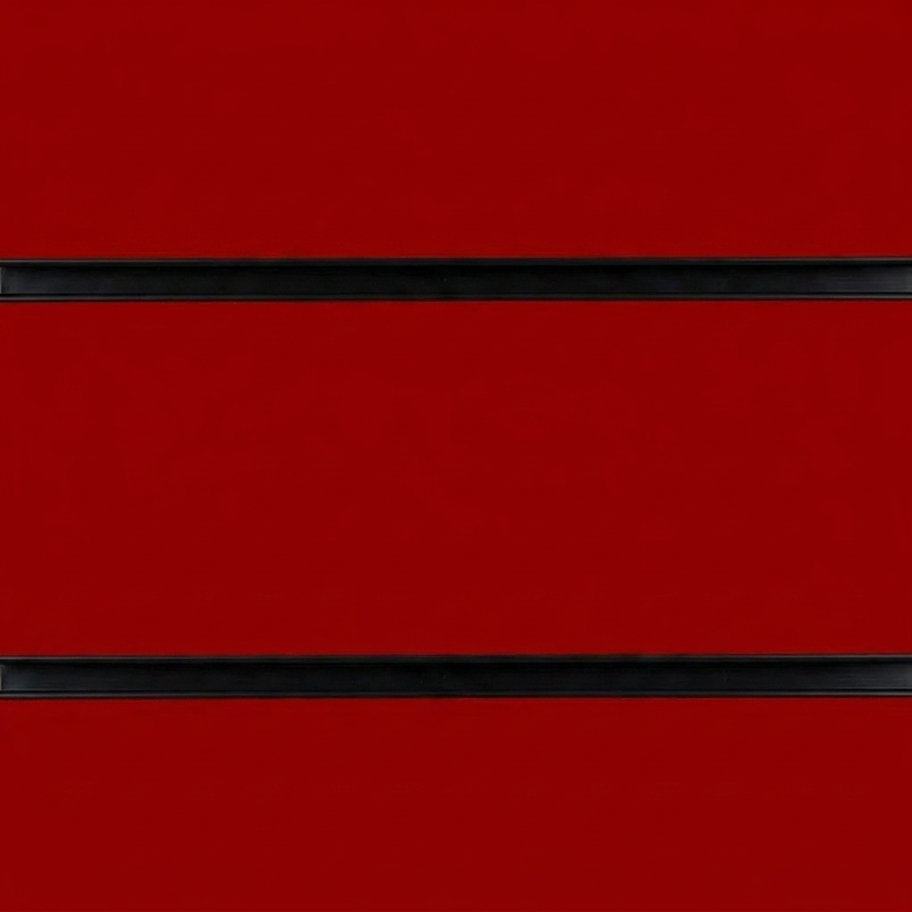 Red Slatwall Panel