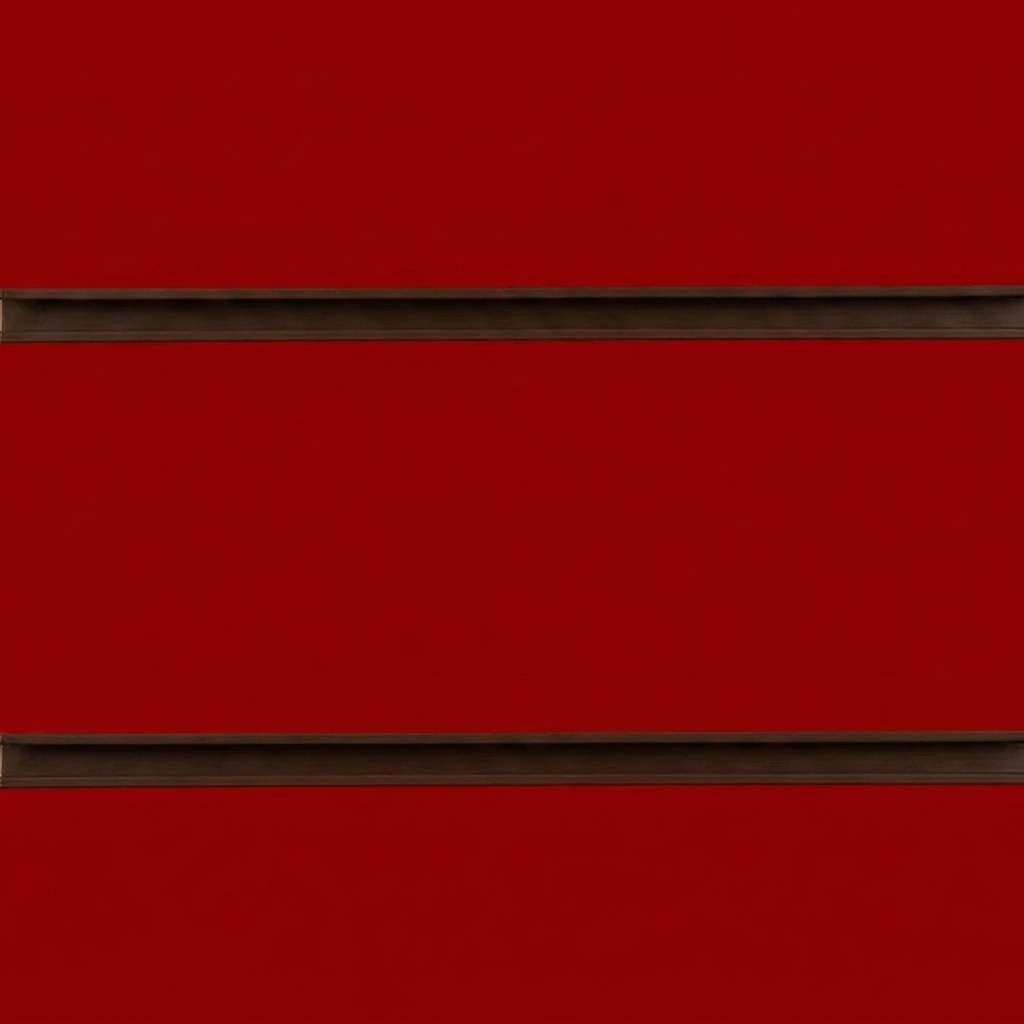 Red Slatwall Panel