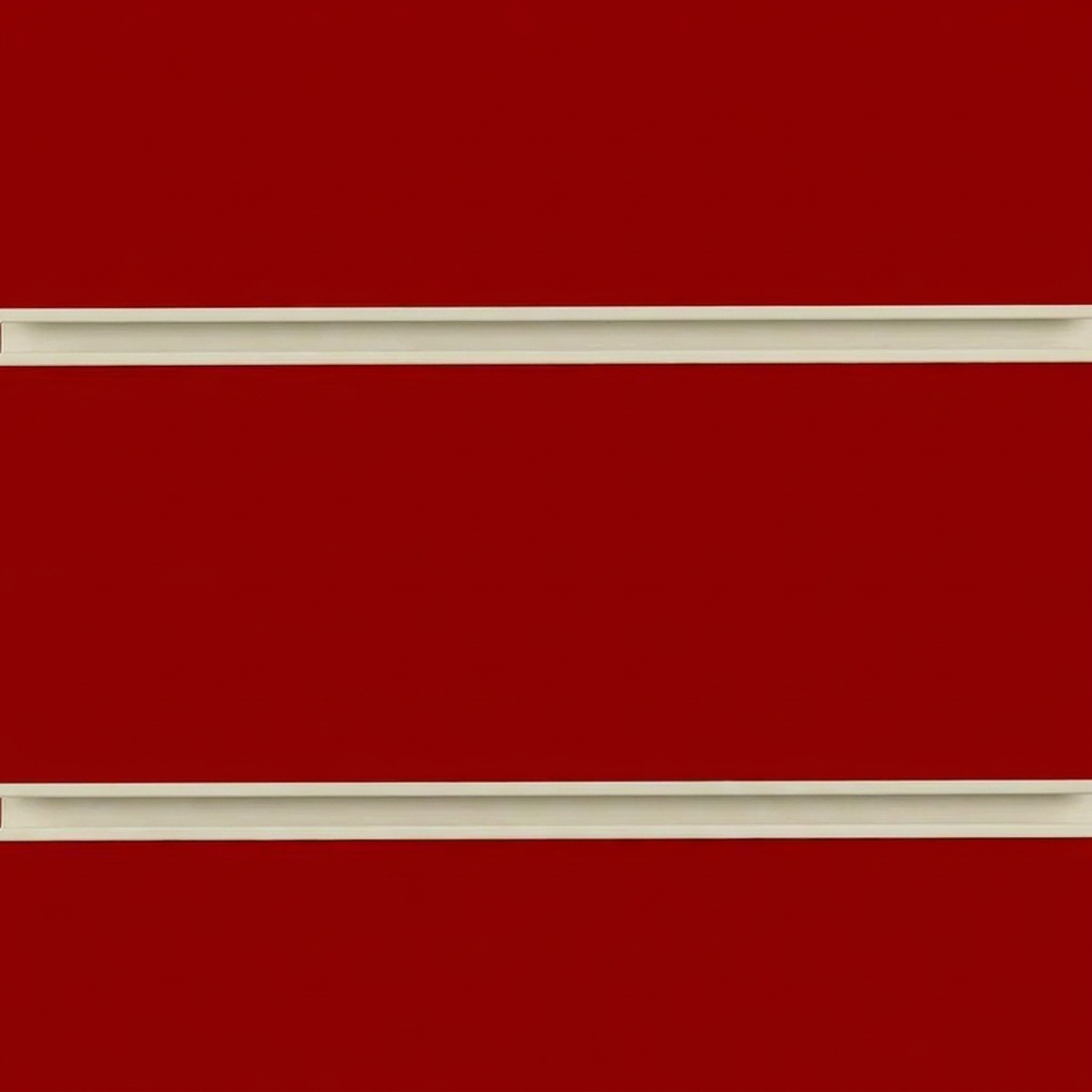 Red Slatwall Panel