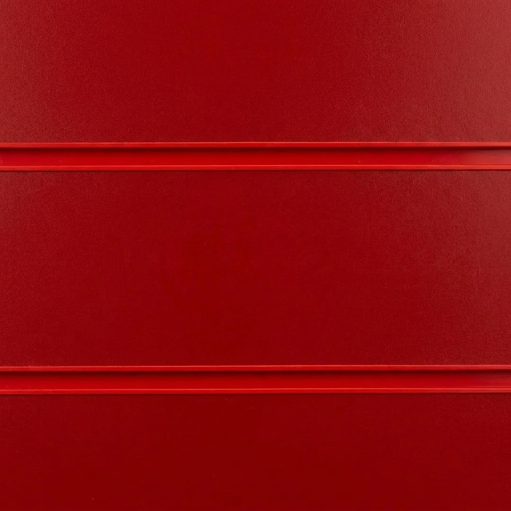 Red Slatwall Panel
