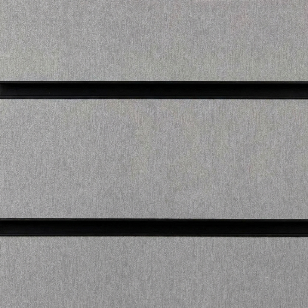 Silver Slatwall Panel