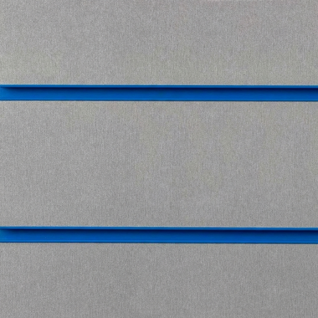 Silver Slatwall Panel