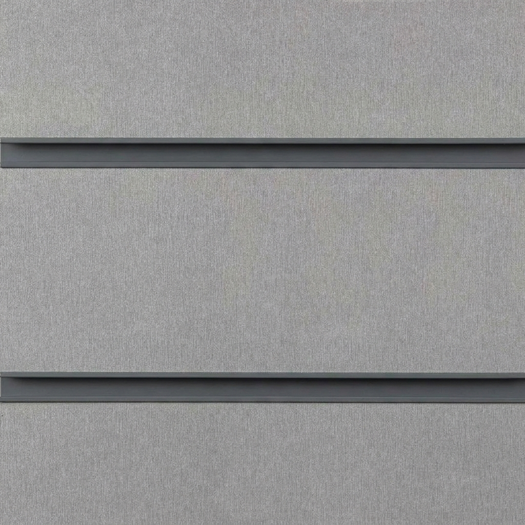 Silver Slatwall Panel