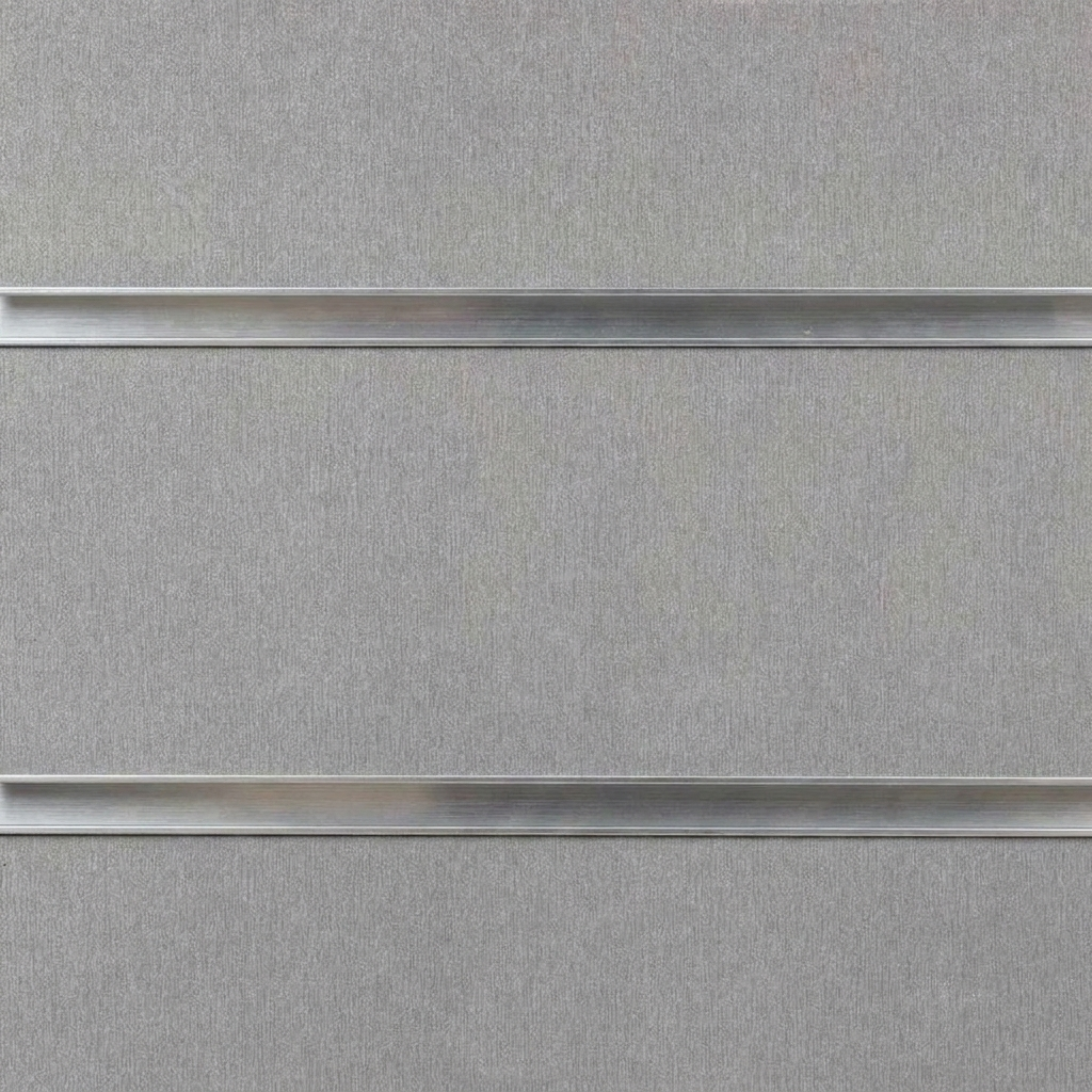 Silver Slatwall Panel