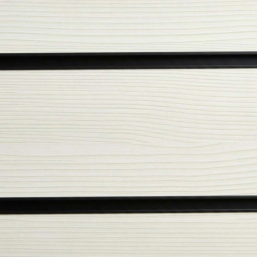 Pino White Slatwall Panel