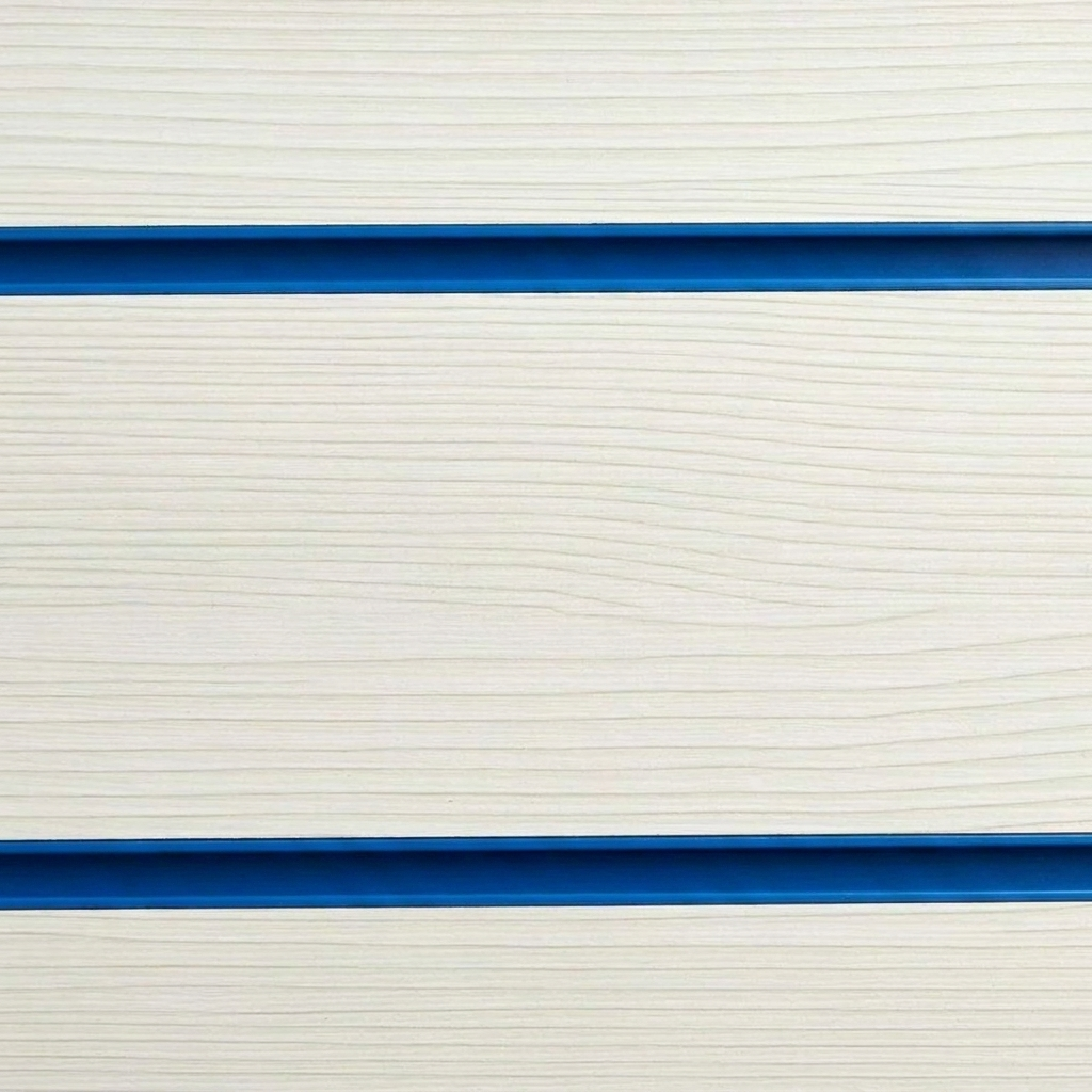 Pino White Slatwall Panel