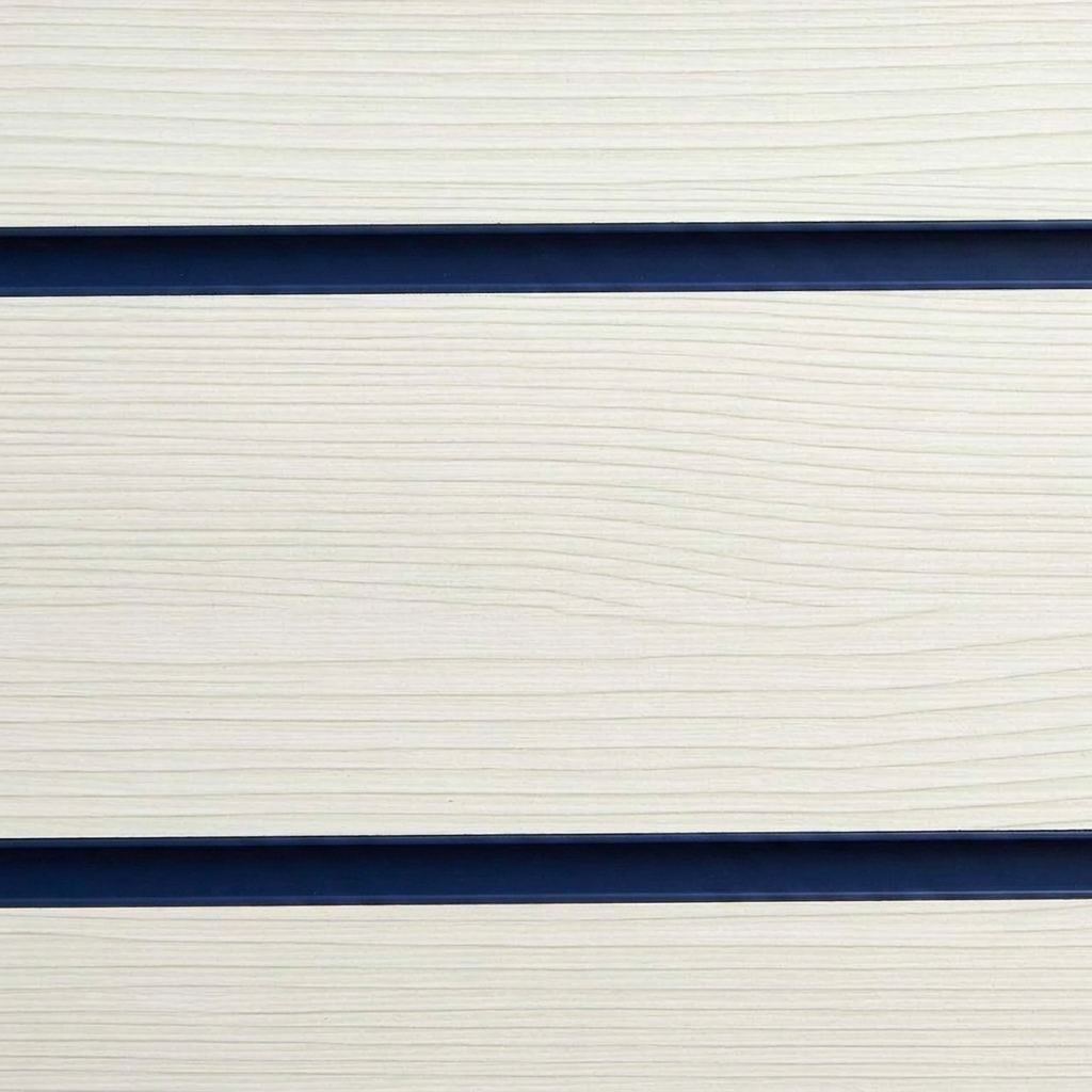 Pino White Slatwall Panel