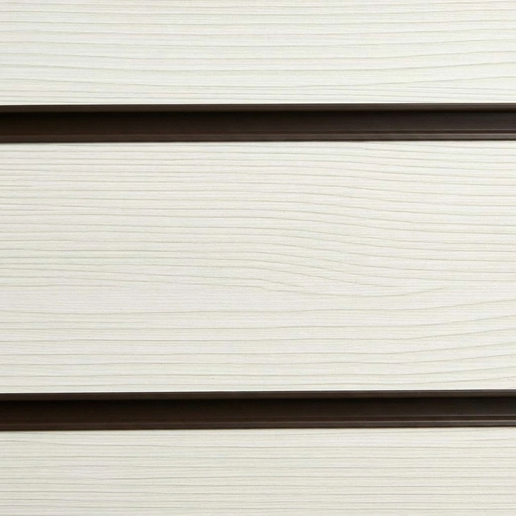 Pino White Slatwall Panel