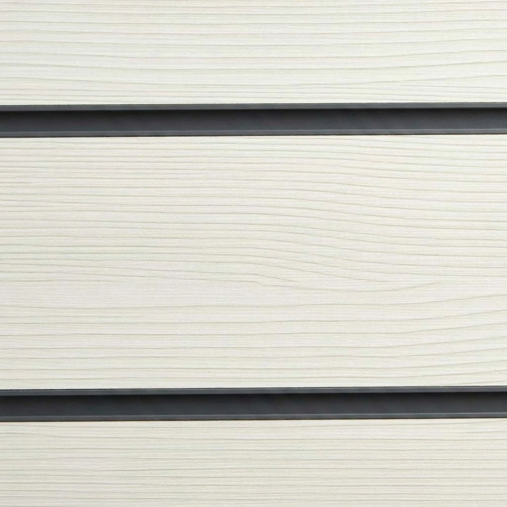 Pino White Slatwall Panel