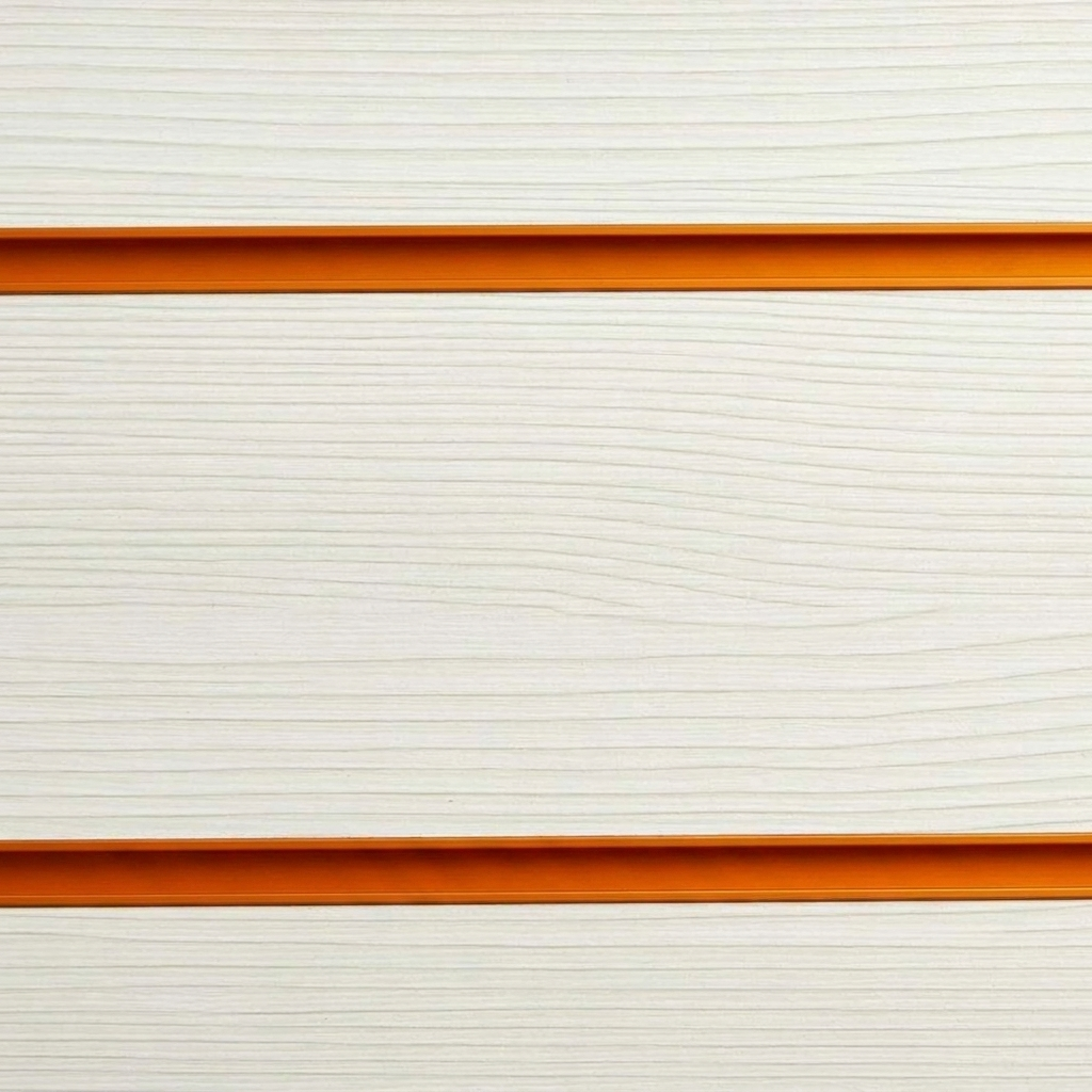 Pino White Slatwall Panel