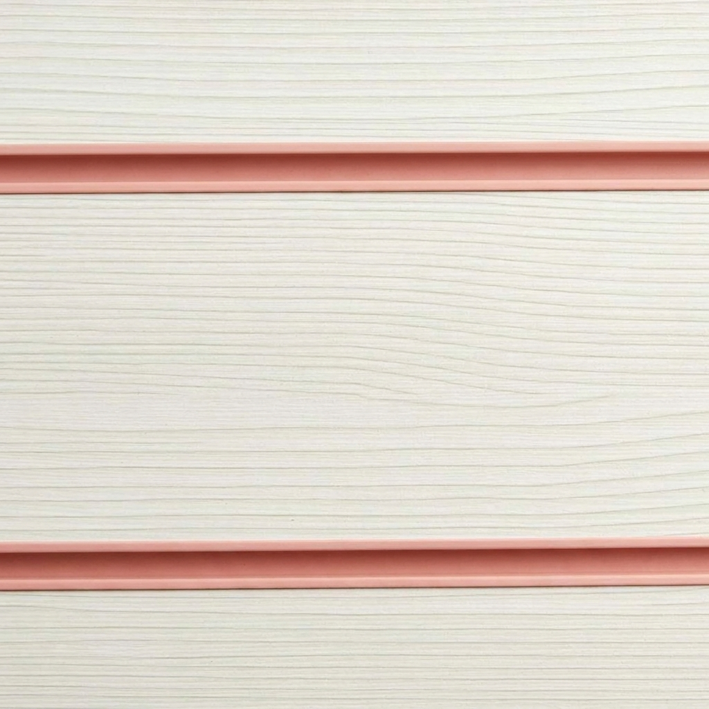 Pino White Slatwall Panel
