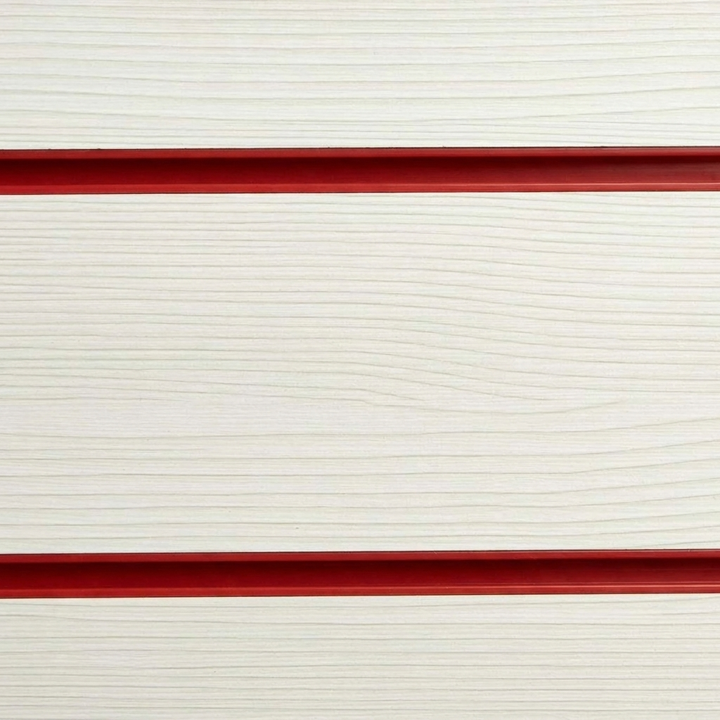 Pino White Slatwall Panel
