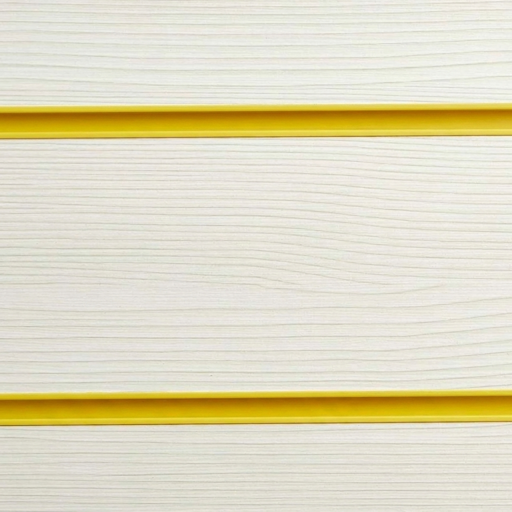 Pino White Slatwall Panel