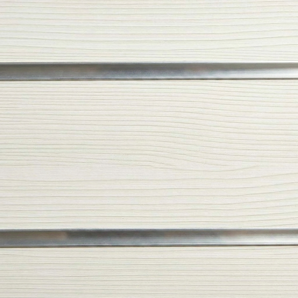 Pino White Slatwall Panel