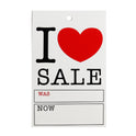 500 I love Sale Sale Cards Tagging Gun Pricing Gun Hanger Swing Sale Was Now Tickets