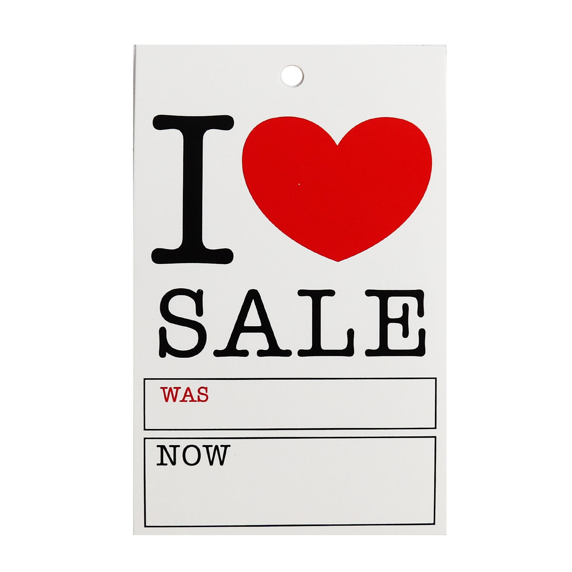 500 I love Sale Sale Cards Tagging Gun Pricing Gun Hanger Swing Sale Was Now Tickets