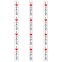 Vertical I LOVE SALE Poster Window Display Sign-Pack of 3