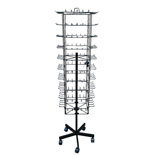 Black Keyring Shop Display Spinner Stand