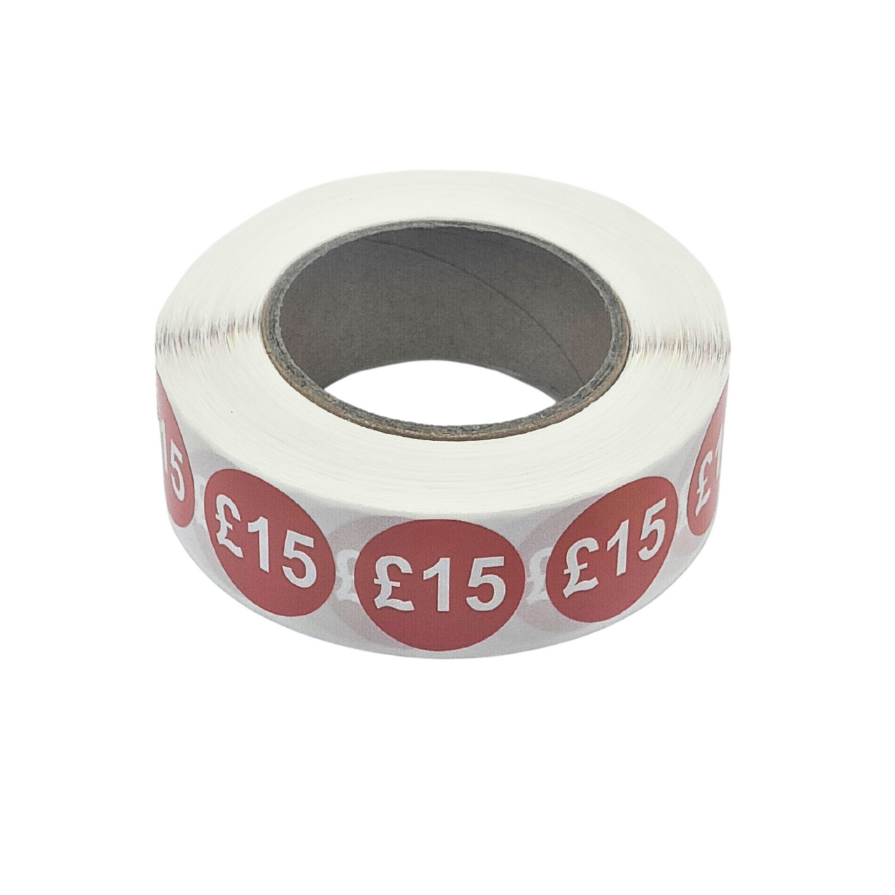 1000x 25mm £1-£30 Red Price Self Adhesive Stickers Sticky Labels For Retail Display