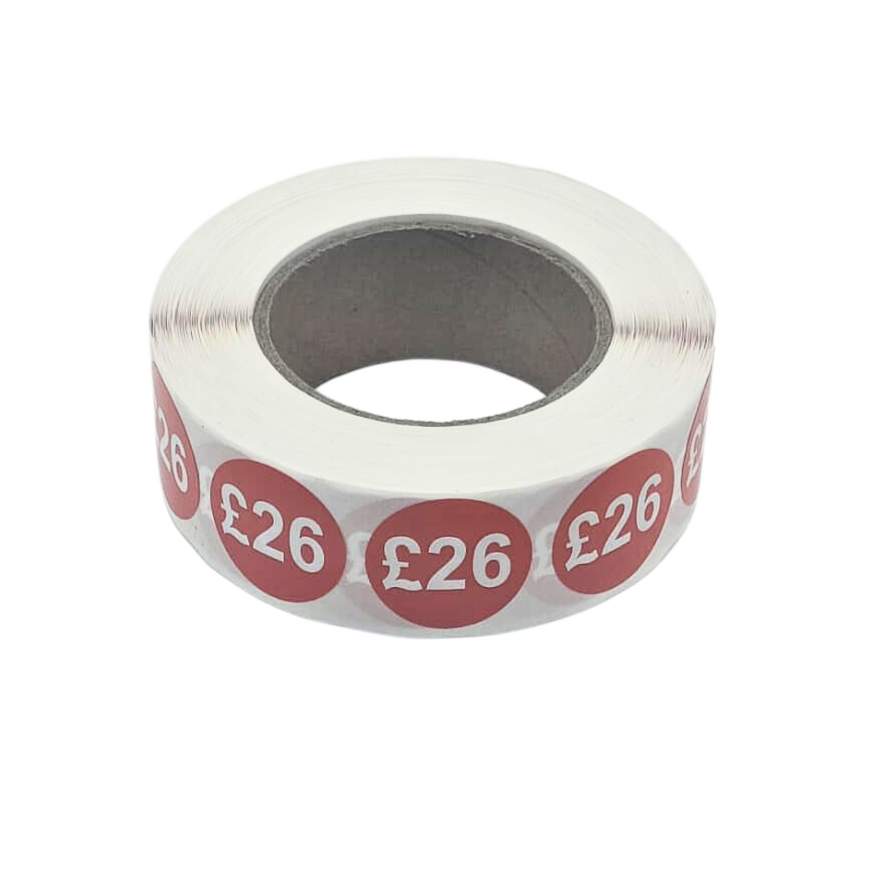 1000x 25mm £1-£30 Red Price Self Adhesive Stickers Sticky Labels For Retail Display