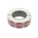 1000x 25mm £1-£30 Red Price Self Adhesive Stickers Sticky Labels For Retail Display