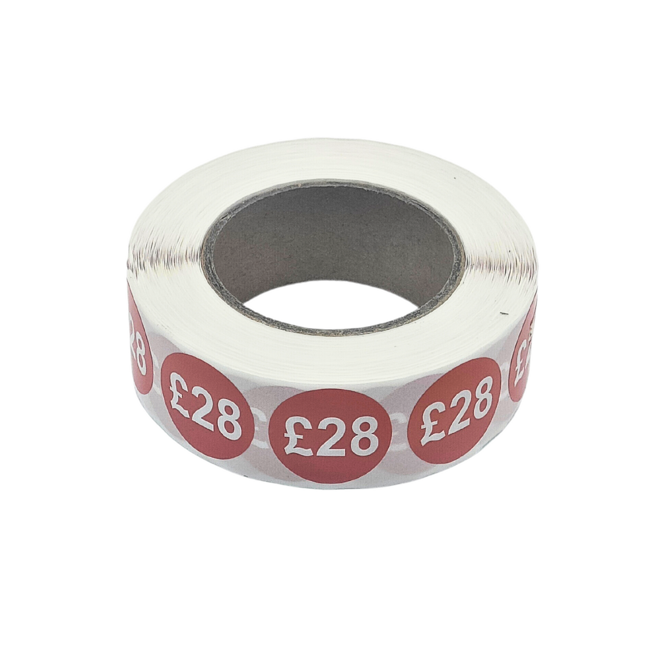 1000x 25mm £1-£30 Red Price Self Adhesive Stickers Sticky Labels For Retail Display