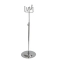 4 Hooks adjustable Handbag Bag Display Stand Scarf Hat Chrome Retail Shop