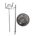 4 Hooks adjustable Handbag Bag Display Stand Scarf Hat Chrome Retail Shop