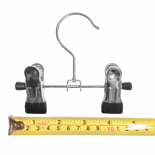 12cm Metal Double Clip Garment Hanger for Clothes & Accessories