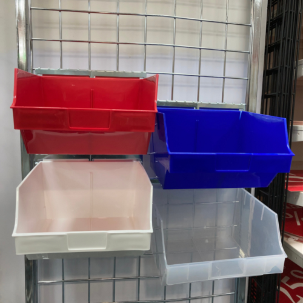 New Large Heavy Duty Big Storage Box Slatbox Shelfbox Slatwall Display