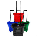 Pack of 10 Plastic Shopping Trolley Basket Supermarket Retail Store 31 Litre Capacity