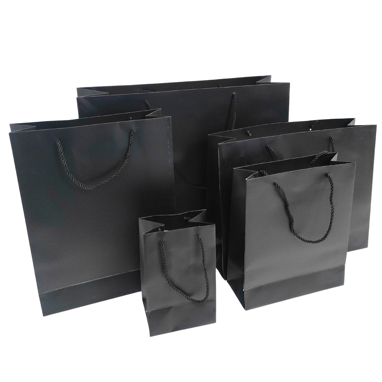 Paper Carrier Bags with Rope Handles – Various Sizes and Matt Finishes for Retail