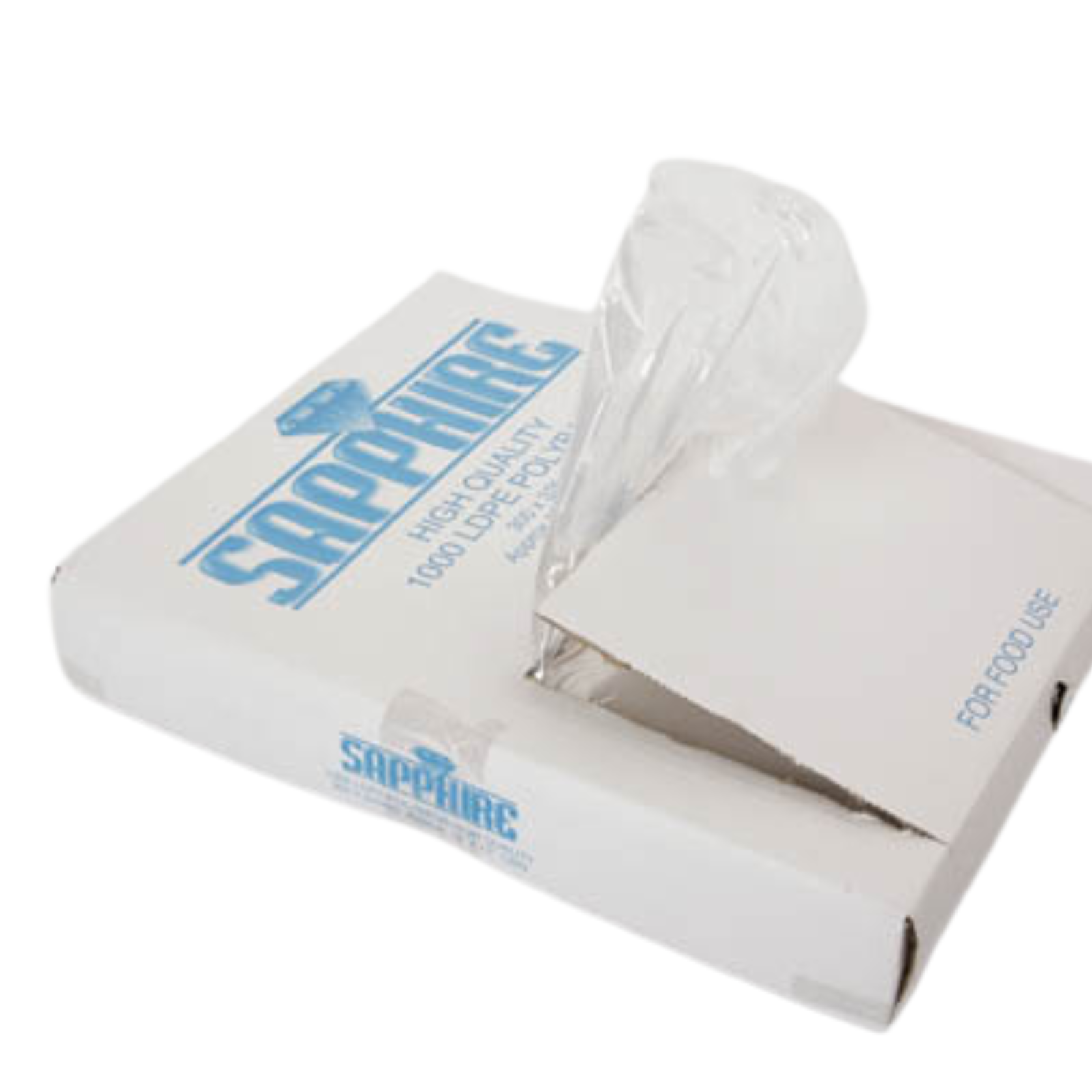 Clear Polythene Plastic Food Approved Bag