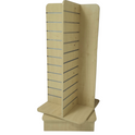 4 Way Rotated Slimline Slatwall Gondola Aluminium Inserts Display Area - 1.68m²