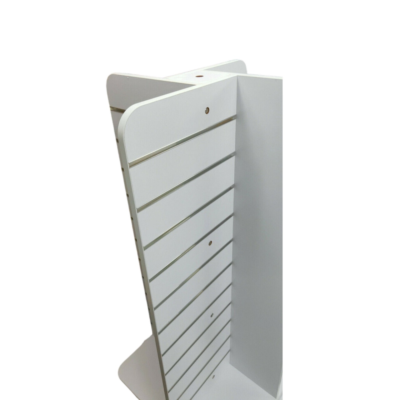 4 Way Rotated Slimline Slatwall Gondola Aluminium Inserts Display Area - 1.68m²