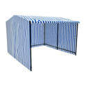 Blue/White 170gsm Striped Tarpaulin Heavy Duty Market Stall Cover Tarp Sheet