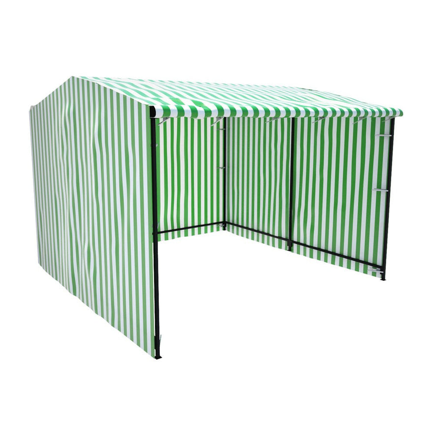 Green / White 170 Gsm Market Stall Tarps