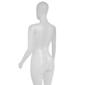 Matte Female Plastic Display Egg Head Mannequin – White 178
