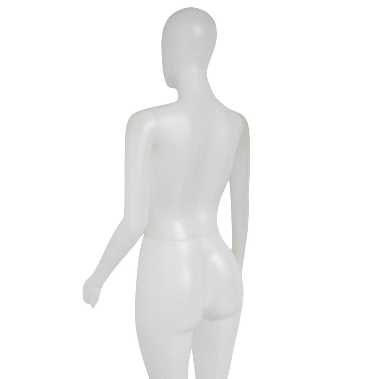 Matte Female Plastic Display Egg Head Mannequin – White 178